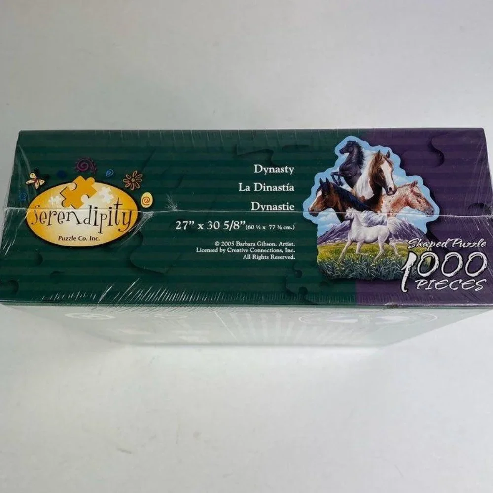 Serendipity Puzzle Company Shaped Puzzle # 65343 Dynasty 1000 Pieces New Sealed